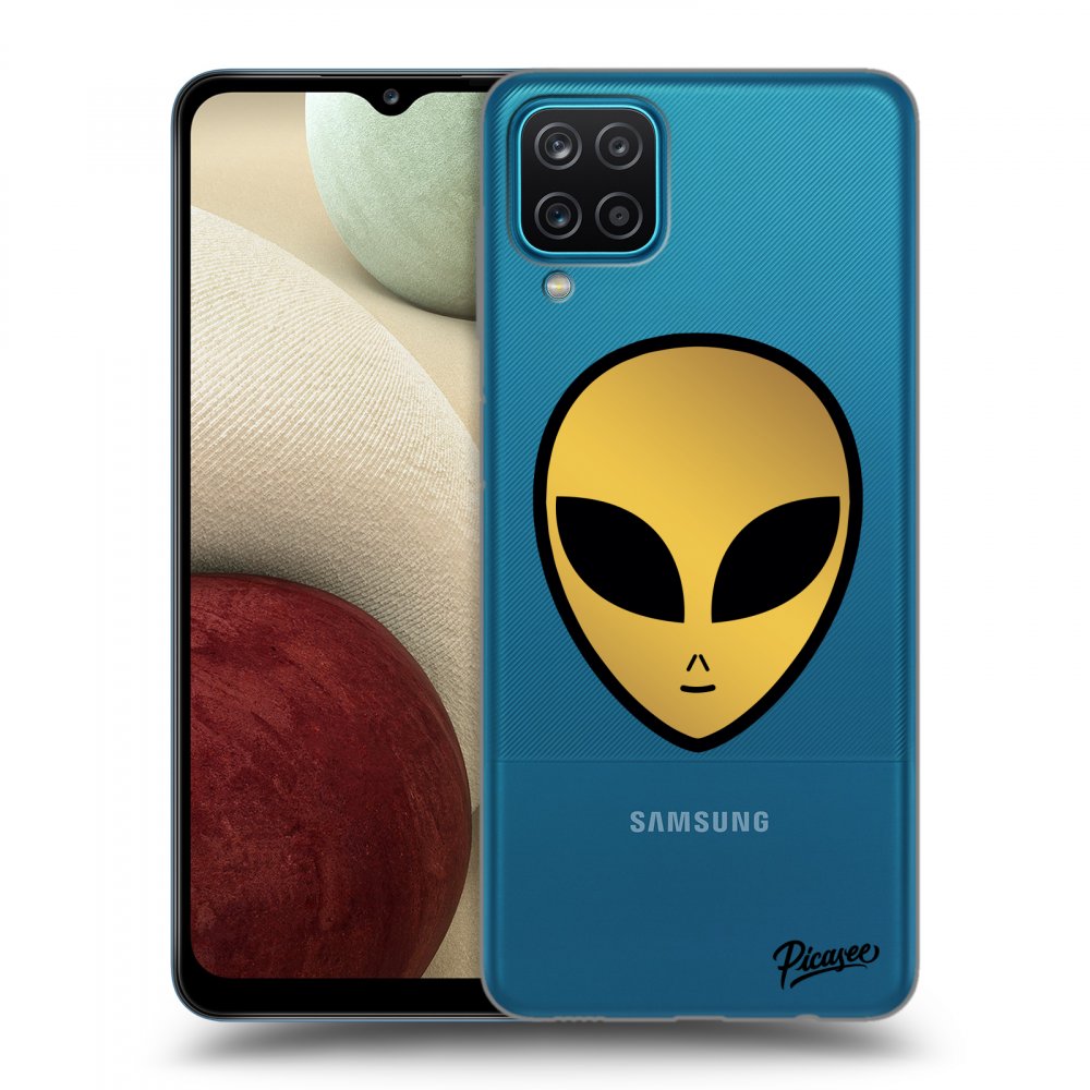 Picasee silikónový prehľadný obal pre Samsung Galaxy A12 A125F - Earth - Alien