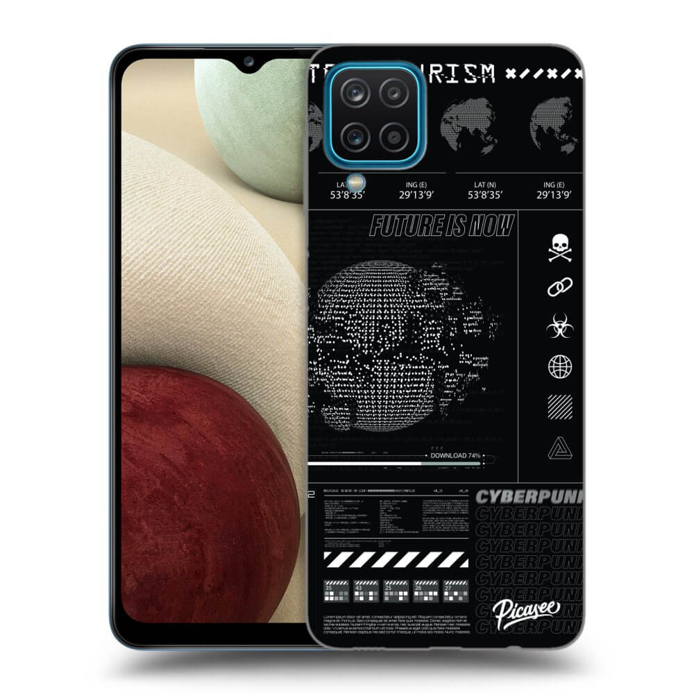 Picasee silikónový čierny obal pre Samsung Galaxy A12 A125F - FUTURE