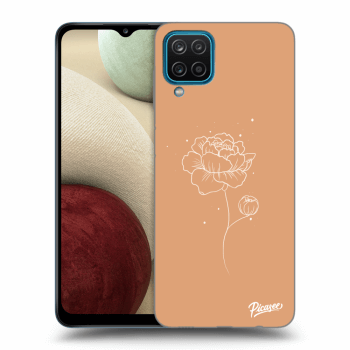 Picasee silikónový prehľadný obal pre Samsung Galaxy A12 A125F - Peonies