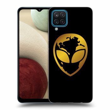 Obal pre Samsung Galaxy A12 A125F - EARTH - Gold Alien 3.0