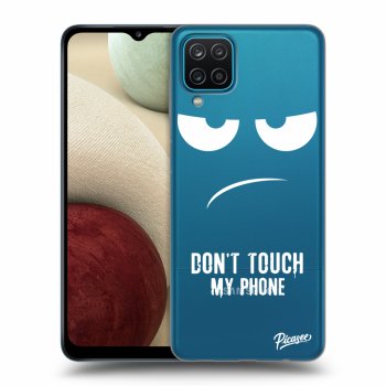 Picasee silikónový prehľadný obal pre Samsung Galaxy A12 A125F - Don't Touch My Phone