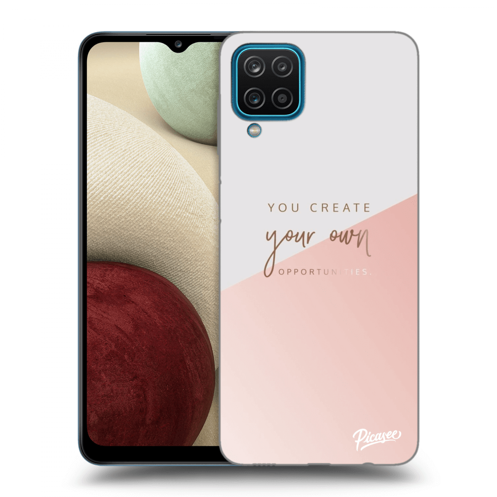 Picasee silikónový čierny obal pre Samsung Galaxy A12 A125F - You create your own opportunities