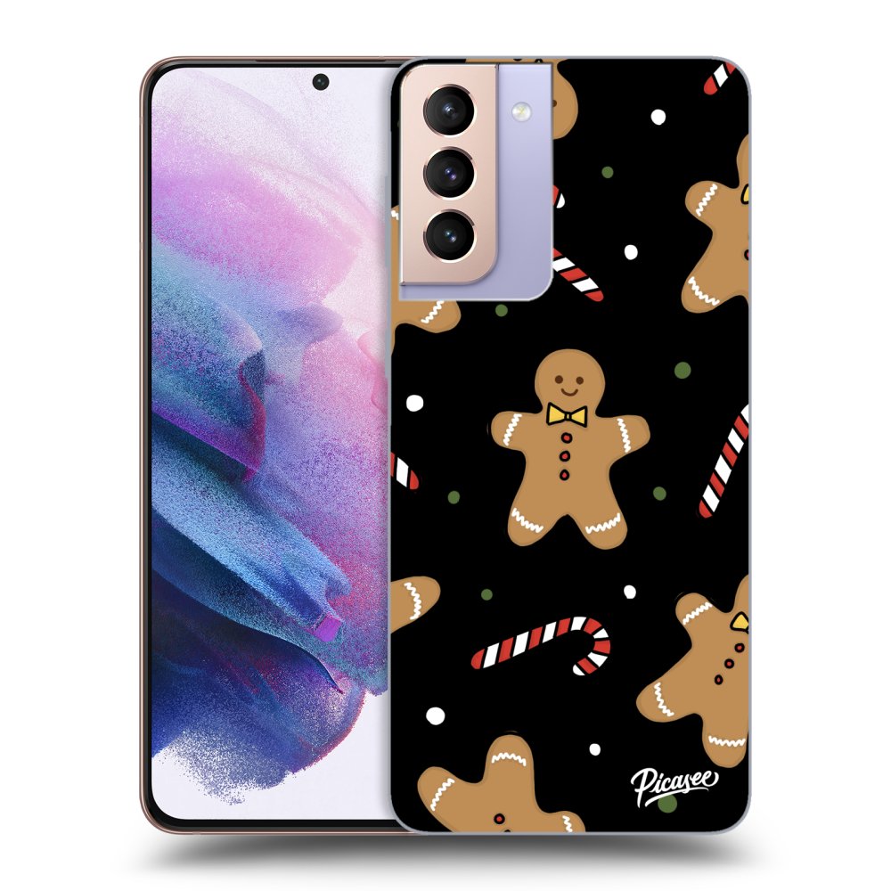 Picasee silikónový čierny obal pre Samsung Galaxy S21+ 5G G996F - Gingerbread