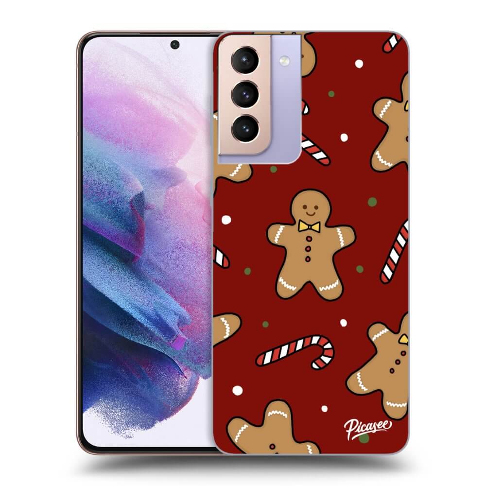 Picasee silikónový prehľadný obal pre Samsung Galaxy S21+ 5G G996F - Gingerbread 2