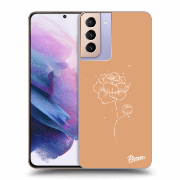 Picasee silikónový prehľadný obal pre Samsung Galaxy S21+ 5G G996F - Peonies