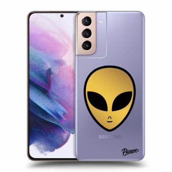Picasee silikónový prehľadný obal pre Samsung Galaxy S21+ 5G G996F - Earth - Alien