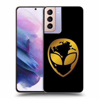 Obal pre Samsung Galaxy S21+ G996F - EARTH - Gold Alien 3.0