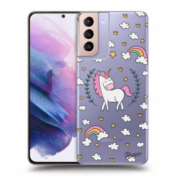 Picasee silikónový prehľadný obal pre Samsung Galaxy S21+ 5G G996F - Unicorn star heaven