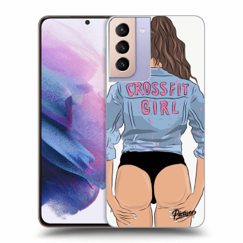 Picasee ULTIMATE CASE pro Samsung Galaxy S21+ 5G G996F - Crossfit girl - nickynellow