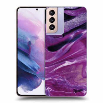 Obal pre Samsung Galaxy S21+ 5G G996F - Purple glitter