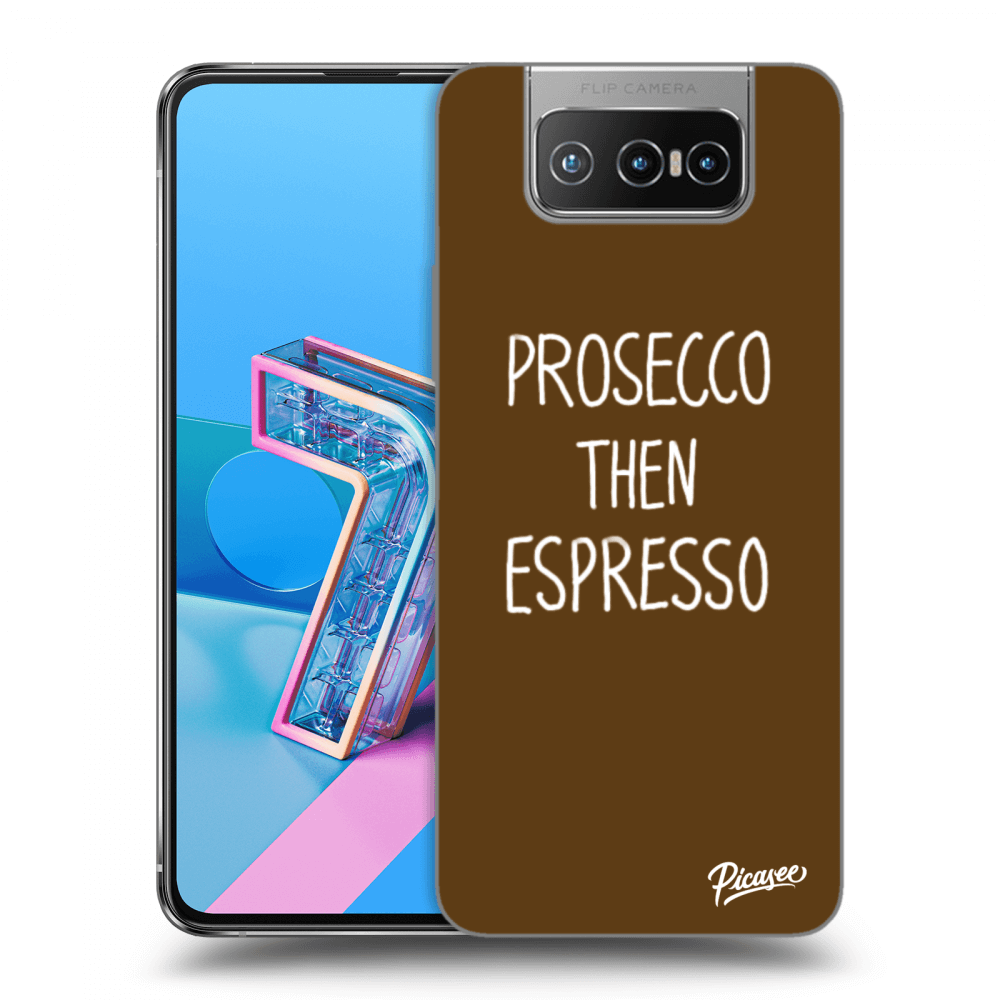 Picasee silikónový prehľadný obal pre Asus Zenfone 7 ZS670KS - Prosecco then espresso