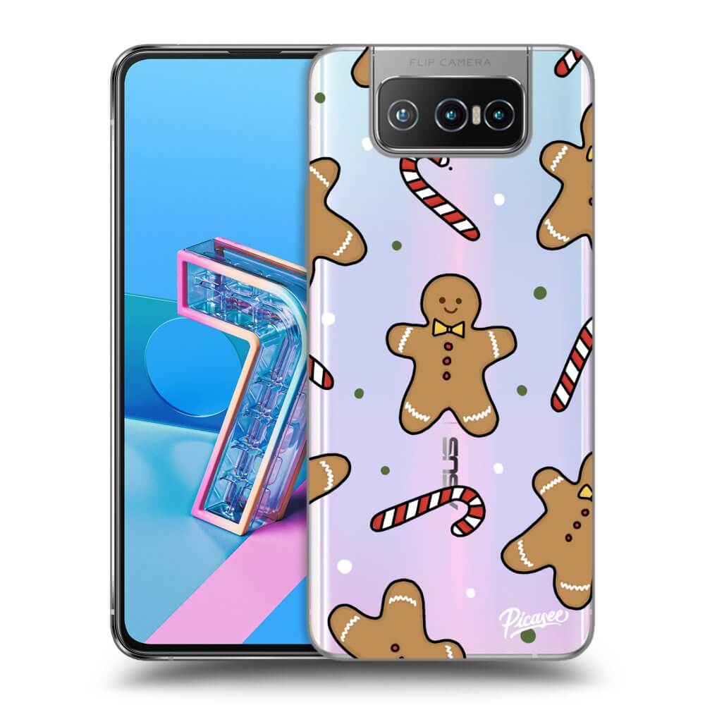 Picasee silikónový prehľadný obal pre Asus Zenfone 7 ZS670KS - Gingerbread