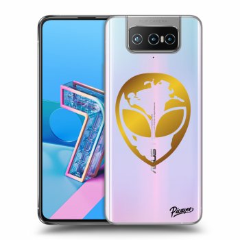 Obal pre Asus Zenfone 7 ZS670KS - EARTH - Gold Alien 3.0