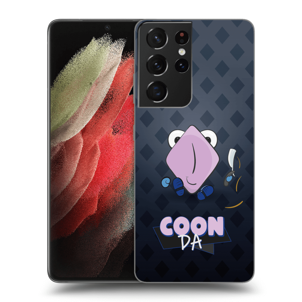 Picasee silikónový prehľadný obal pre Samsung Galaxy S21 Ultra 5G G998B - COONDA holátko - tmavá