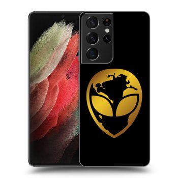 Obal pre Samsung Galaxy S21 Ultra 5G G998B - EARTH - Gold Alien 3.0