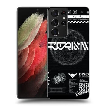 Picasee silikónový prehľadný obal pre Samsung Galaxy S21 Ultra 5G G998B - BLACK DISCO