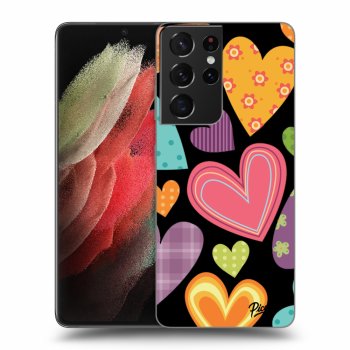 Picasee ULTIMATE CASE pro Samsung Galaxy S21 Ultra 5G G998B - Colored heart