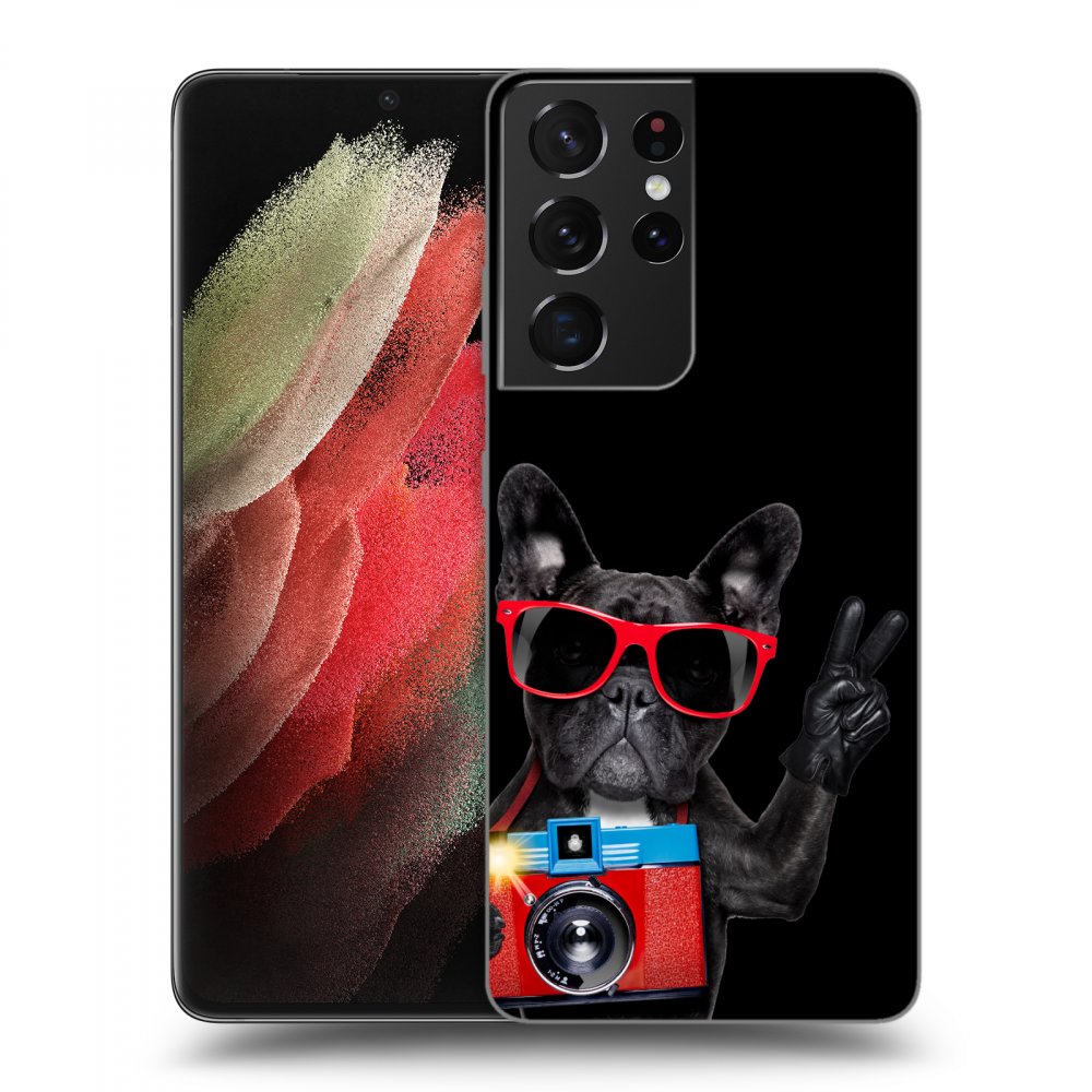 Picasee ULTIMATE CASE pro Samsung Galaxy S21 Ultra 5G G998B - French Bulldog