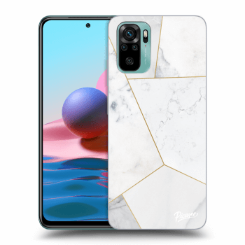 Obal pre Xiaomi Redmi Note 10 - White tile