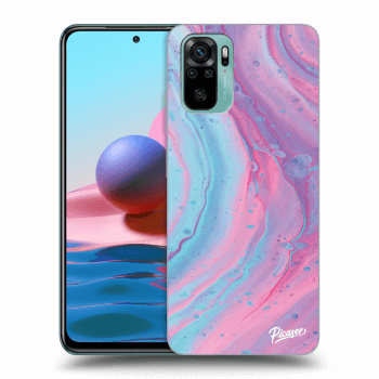 Obal pre Xiaomi Redmi Note 10 - Pink liquid