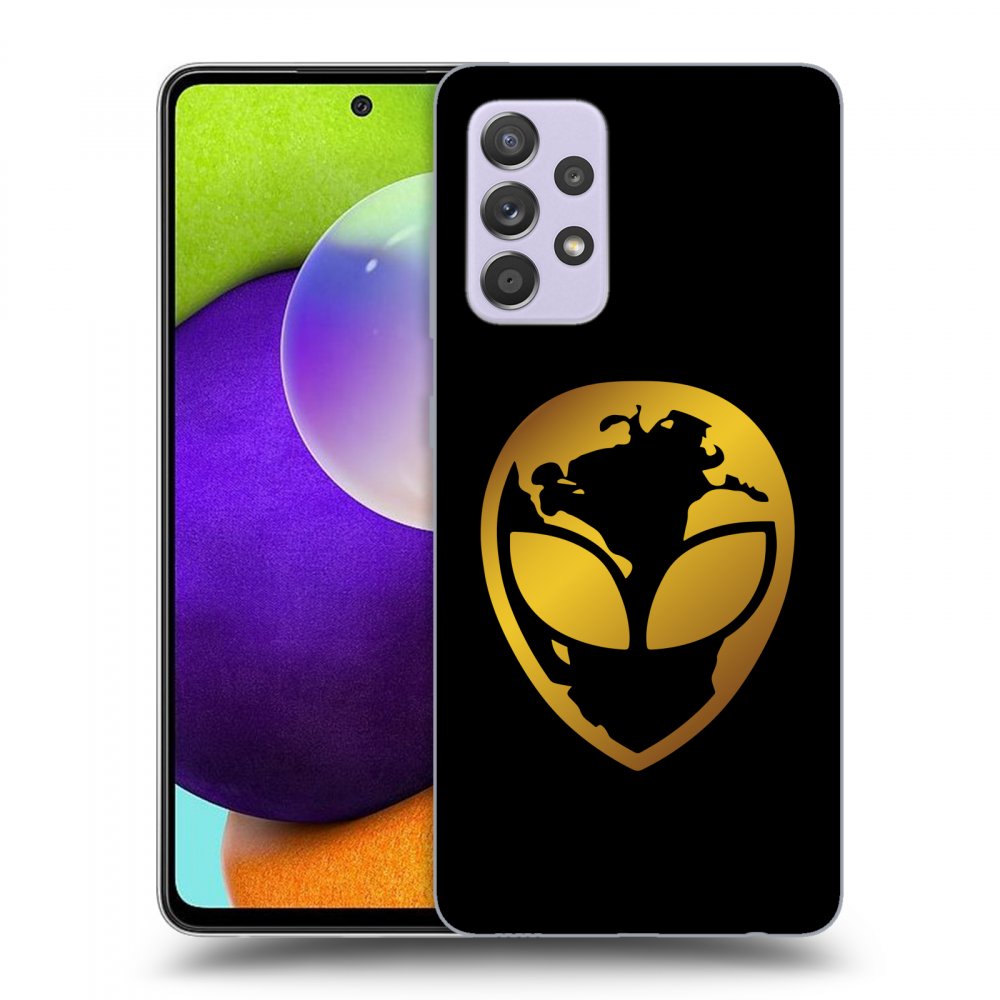 Picasee ULTIMATE CASE pro Samsung Galaxy A52 A525F - EARTH - Gold Alien 3.0