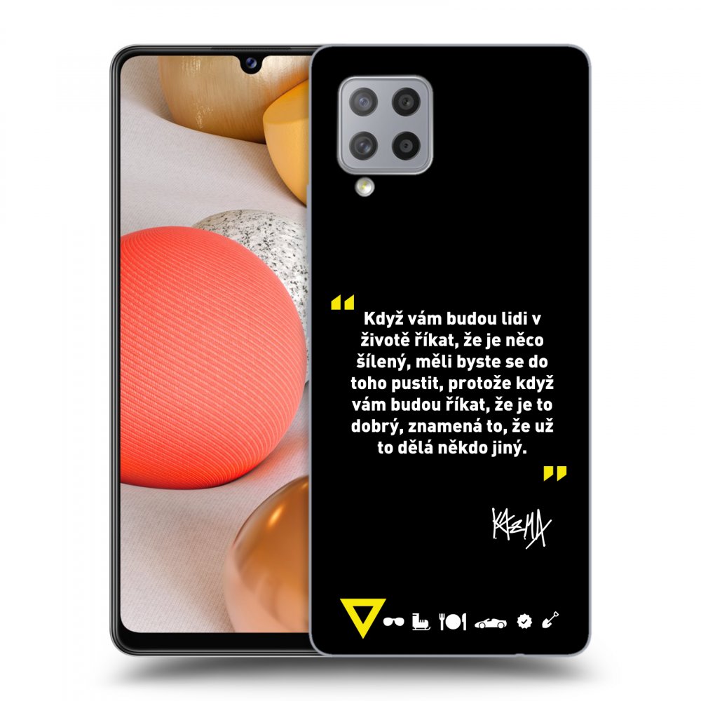 Picasee ULTIMATE CASE pro Samsung Galaxy A42 A426B - Kazma - MĚLI BYSTE SE DO TOHO PUSTIT
