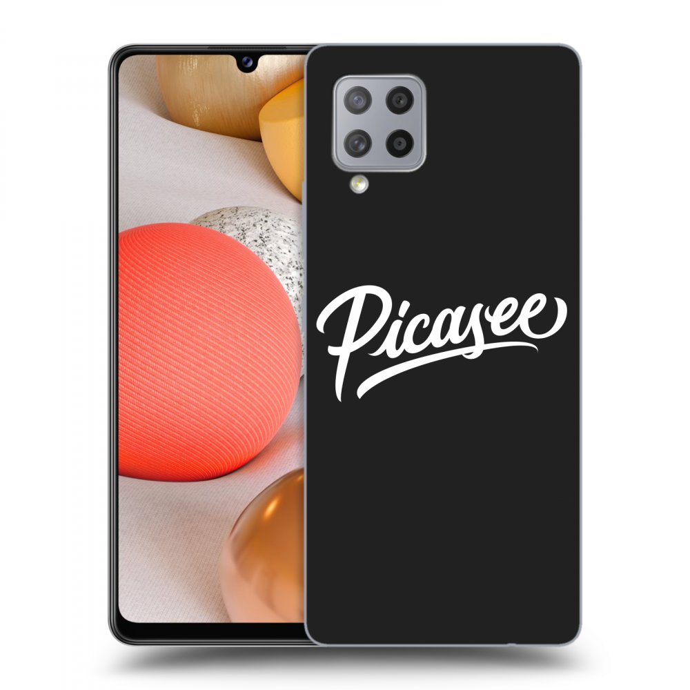 Picasee silikónový čierny obal pre Samsung Galaxy A42 A426B - Picasee - old logo - white