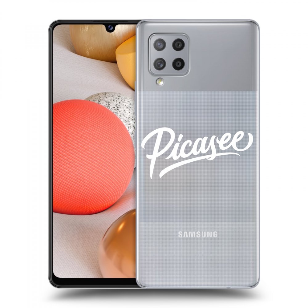 Picasee silikónový prehľadný obal pre Samsung Galaxy A42 A426B - Picasee - old logo - white