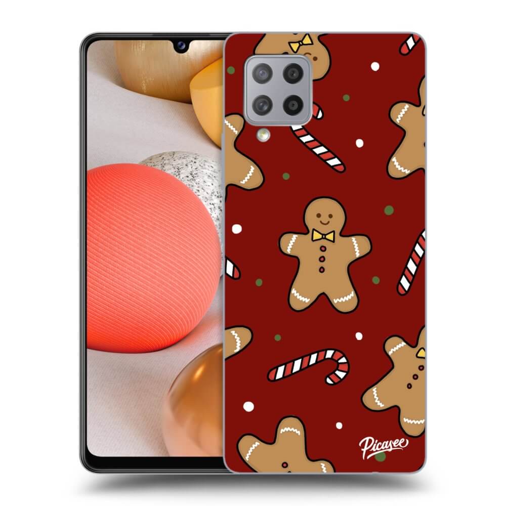 Picasee silikónový prehľadný obal pre Samsung Galaxy A42 A426B - Gingerbread 2