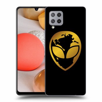 Obal pre Samsung Galaxy A42 A426B - EARTH - Gold Alien 3.0