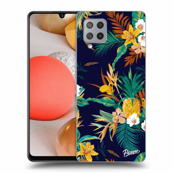 Picasee silikónový čierny obal pre Samsung Galaxy A42 A426B - Pineapple Color