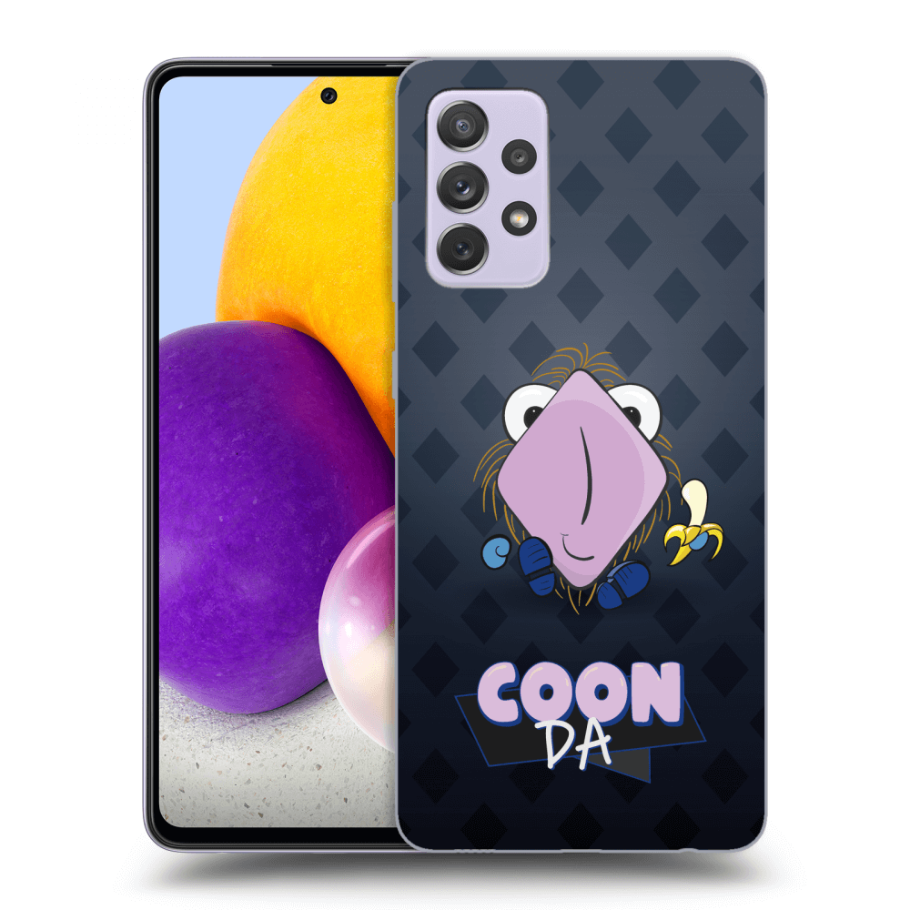 Picasee silikónový čierny obal pre Samsung Galaxy A72 A725F - COONDA chlupatka - tmavá
