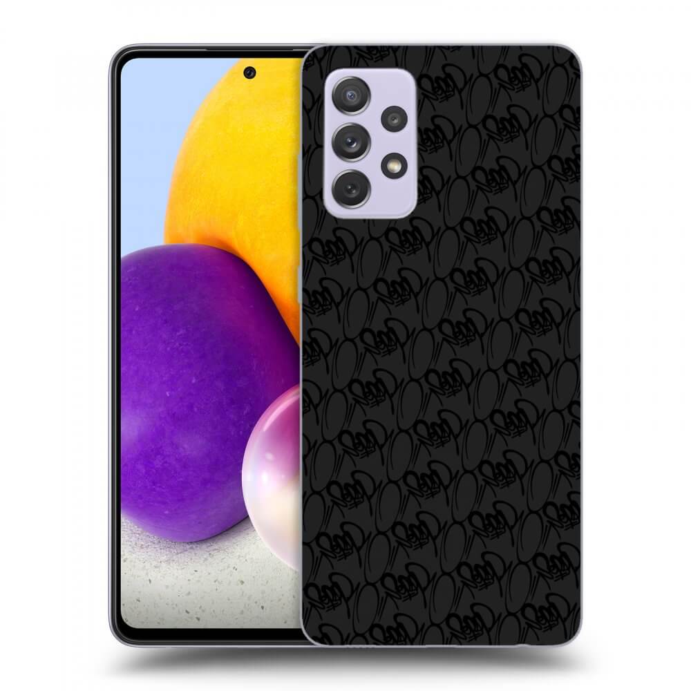 Picasee silikónový čierny obal pre Samsung Galaxy A72 A725F - Separ - Black On Black 2
