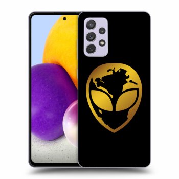 Obal pre Samsung Galaxy A72 A725F - EARTH - Gold Alien 3.0