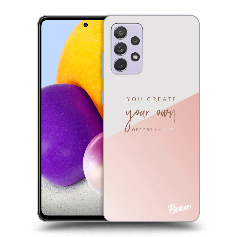 Picasee silikónový čierny obal pre Samsung Galaxy A72 A725F - You create your own opportunities