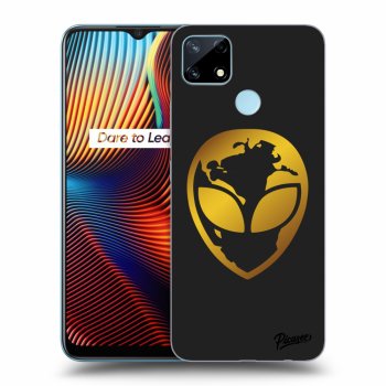 Obal pre Realme 7i - EARTH - Gold Alien 3.0