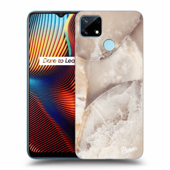 Obal pre Realme 7i - Cream marble