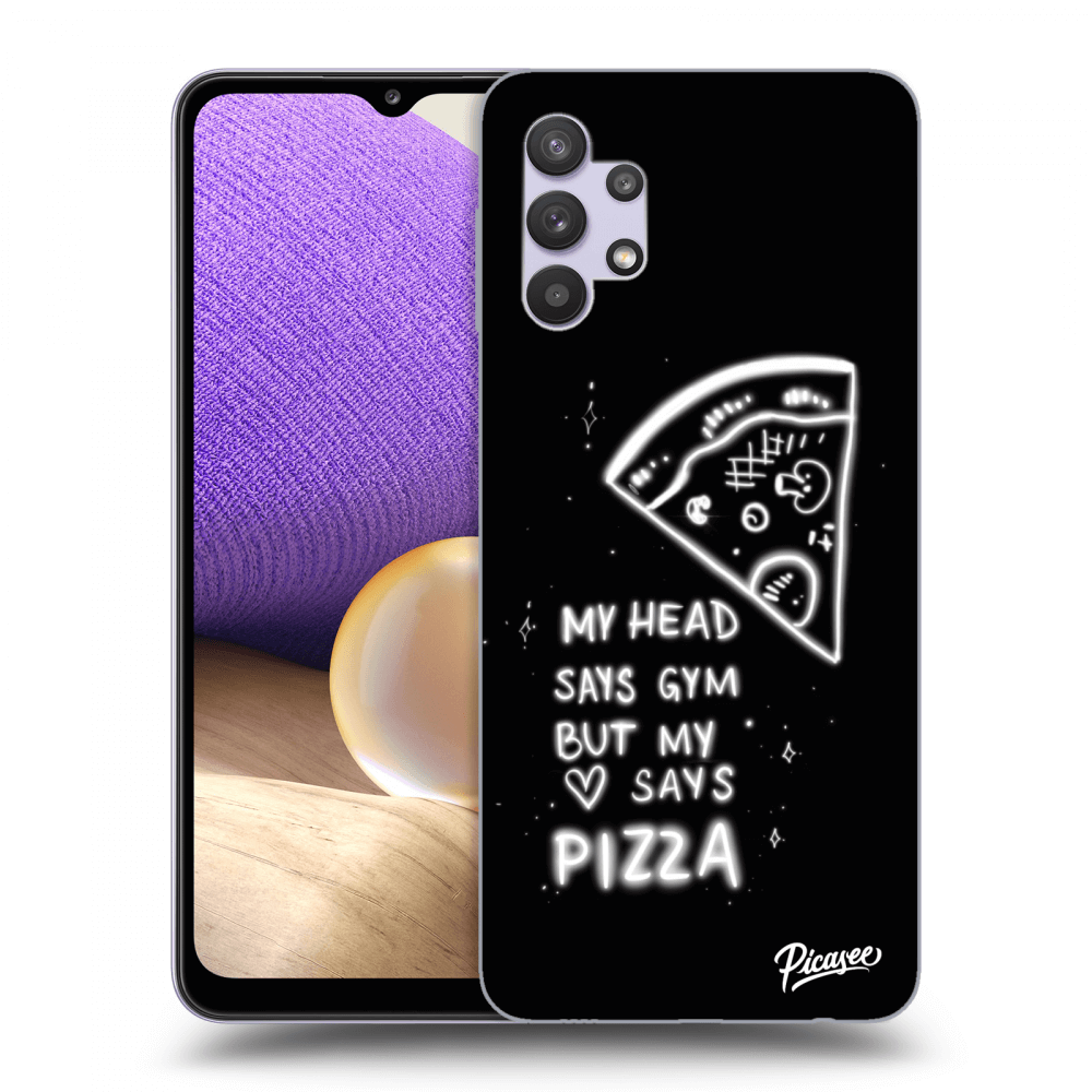 Picasee silikónový čierny obal pre Samsung Galaxy A32 5G A326B - Pizza