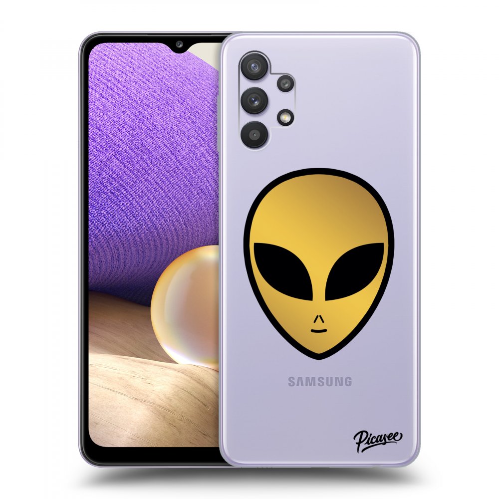 Picasee silikónový prehľadný obal pre Samsung Galaxy A32 5G A326B - Earth - Alien
