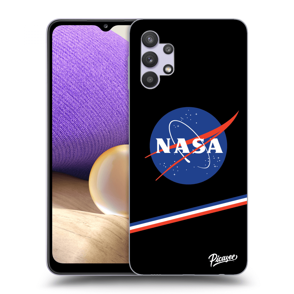 Picasee silikónový čierny obal pre Samsung Galaxy A32 5G A326B - NASA Original