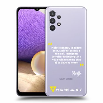 Picasee silikónový prehľadný obal pre Samsung Galaxy A32 5G A326B - Kazma - MŮŽETE DOKÁZAT, CO BUDETE CHTÍT
