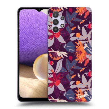 Obal pre Samsung Galaxy A32 5G A326B - Purple Leaf