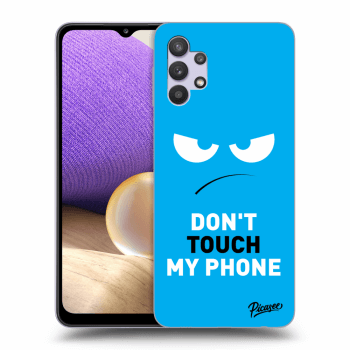 Picasee ULTIMATE CASE pro Samsung Galaxy A32 5G A326B - Angry Eyes - Blue
