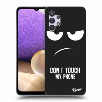 Picasee silikónový čierny obal pre Samsung Galaxy A32 5G A326B - Don't Touch My Phone