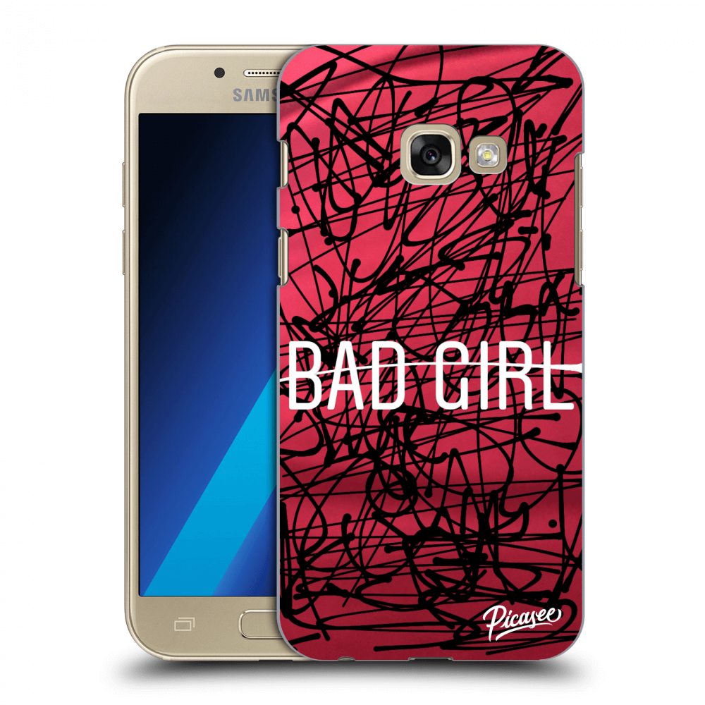 Picasee silikónový prehľadný obal pre Samsung Galaxy A3 2017 A320F - Bad girl