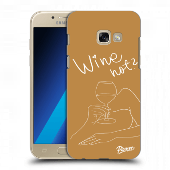 Picasee silikónový prehľadný obal pre Samsung Galaxy A3 2017 A320F - Wine not