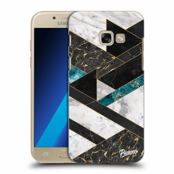 Picasee silikónový prehľadný obal pre Samsung Galaxy A3 2017 A320F - Dark geometry