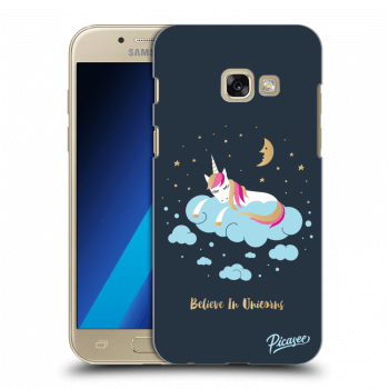 Picasee silikónový prehľadný obal pre Samsung Galaxy A3 2017 A320F - Believe In Unicorns
