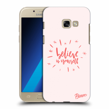 Picasee silikónový prehľadný obal pre Samsung Galaxy A3 2017 A320F - Believe in yourself