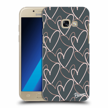 Picasee silikónový prehľadný obal pre Samsung Galaxy A3 2017 A320F - Lots of love